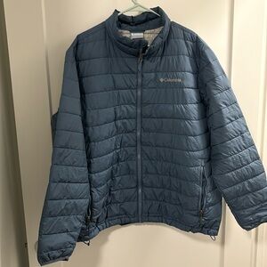 Columbia XL Ladies Full Zip Blue Jacket with Thermal Coil